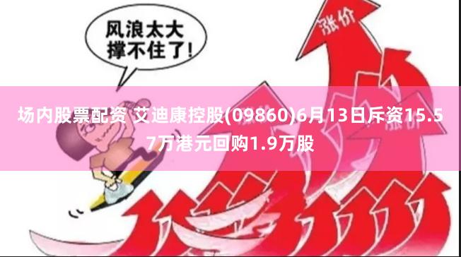 场内股票配资 艾迪康控股(09860)6月13日斥资15.57万港元回购1.9万股